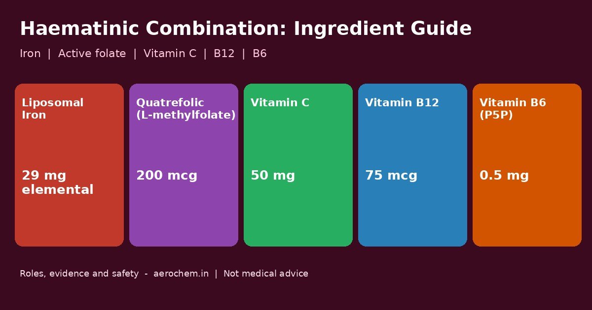 Liposomal Iron Folate C B12 and B6: A Haematinic Guide